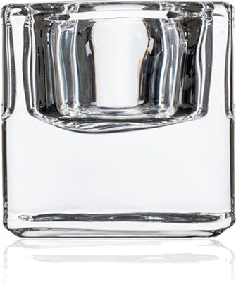 Produktbild von SANDRA RICH, TEELICHTHALTER "SHINE SQUARE" Teelichtglas klar, Würfel.