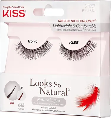 Obrázok produktu pre Kiss Umelé Riasy Vyzerá Tak Prirodzene - Ikonické 1Op.