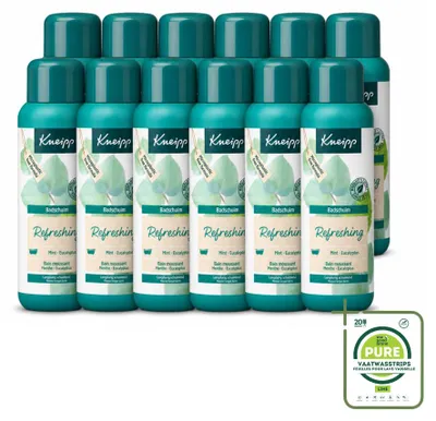 Produktbild von 12 x Kneipp Badschuim Mint Eucalyptus - 400 ml - Großpackung - 12 Stücke