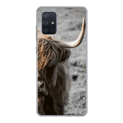 Produktbild von MuchoWow® Handyhülle Schutzhülle Hülle für Samsung Galaxy A51 5G Schottische Highlander - Kühe - Natur Silikon Softcase Handy Hülle - Abbildung