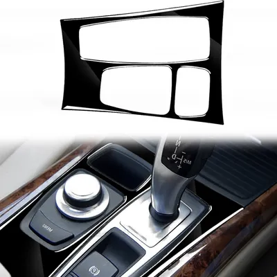 Immagine prodotto di Barra decorativa del pannello di trasmissione Powertrain per BMW X5 E70 2008-2013 / X6 E71 2009-2014 (nero)