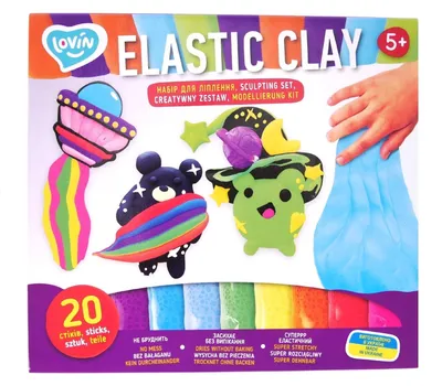Zdjęcie produktu dla Masa Plastyczna Lovin Elastic Clay, 20 sztuk