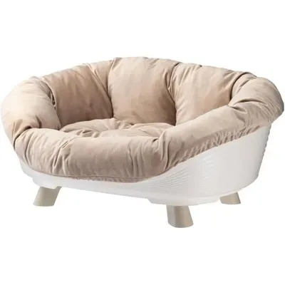 Obrázok produktu pre Biely kôš na vankúš - FERPLAST - veľkosť L - 73 x 55 x 27 cm