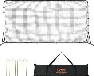 Produktbild von VEVOR Fußball Rebounder Kickback Tor Rückprallwand 366x121cm Einstellbar