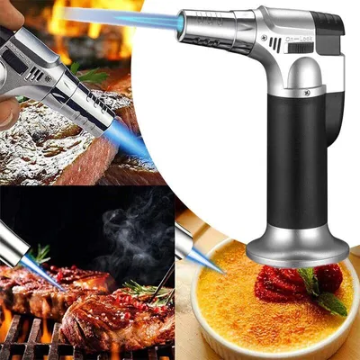 Produktbild von Nachfüllbarer Butangas-Mikrobrenner – Löt-, Schweiß- & Flambierbrenner mit Piezozündung, 1300°C Flamme & Sicherheitsverriegelung
