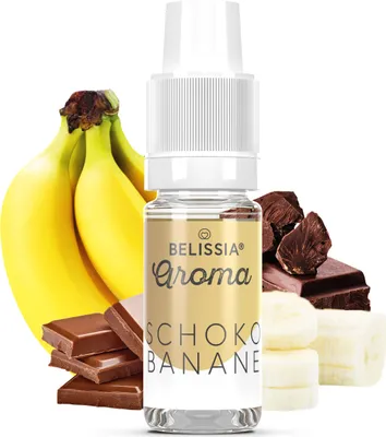Produktbild von Belissia Lebensmittelaroma Schoko-Banane - 10ml Hochdosiertes Aroma - Kalorienfrei, Vegan - Für Speisen, Getränke, Shake, Quark, Nebelmaschine uvm.
