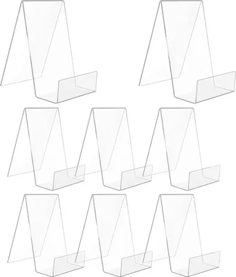 Produktbild von Transparente Buchständer für Fotoalben, Bücher und Kunstwerke - Set von 8 Stück