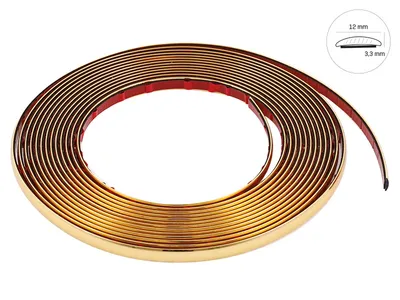 Image de Bande décorative, or, 12 mm x 8 m (86745)