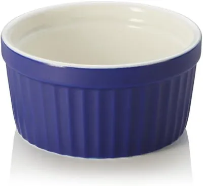 Produktbild von Ragout-Fin-Set aus Porzellan, blau, Ø 9 cm, 130 ml, 6 Stück