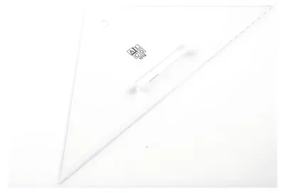 Produktbild von Anlegedreieck, klein, 2 mm stark, Hypothenuse 27 cm