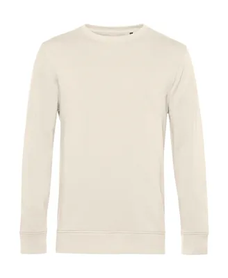 Produktbild von B&C Herren Pullover Rundhals Pulli Langarmshirt Sweater Sweatshirt, Größe:L, Farbe:Off White