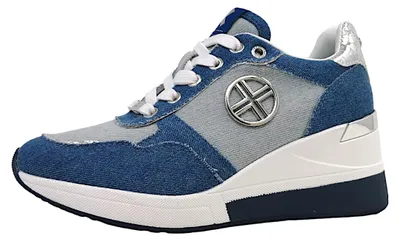 Image de Xti chaussures à lacets femme, bleu, taille 38