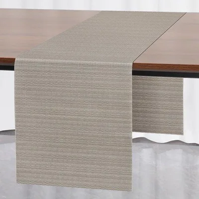 Produktbild von Silberner PVC-Tischläufer, wärmeisolierend, abwaschbar, 40x240cm