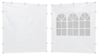 Obrázek produktu pro Relaxdays altán boční panely sada 2 3 x 3 m altány boční stěna okno venkovní