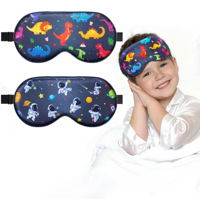 Produktbild von Schlafmasken für Kinder aus 100% Seide – 2 Stück