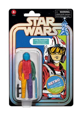 A Star Wars Retro Collection Luke Skywalker action figure in its original packaging.