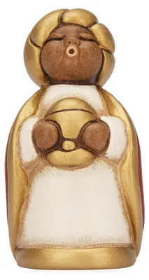 Krippenfigur Heilige Könige, Keramik, bunt, 8,5 cm