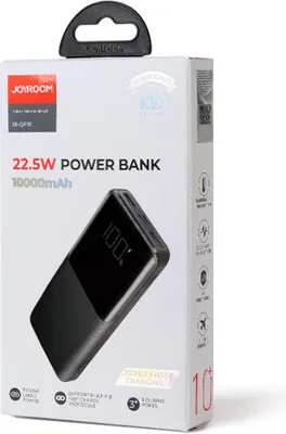 Zdjęcie produktu dla JOYROOM JR-QP191, 10000 mAh, Litowo-polimerowy (LiPo), 3,7 V, Czarny