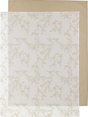 Produktbild von Meyco Branches Bettlaken 100 x 150 cm Sand 2 Stück
