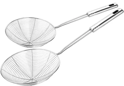 Immagine prodotto di Set di 2 cucchiai da cucina in acciaio inossidabile, da 16 cm e 18 cm