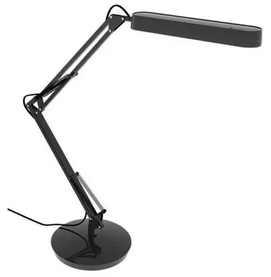 Stolová lampa, LED, 7 W, ALBA "Ledscope", čierna