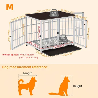 Image de Cage pour chiens - Enclos pour chiens - Abri pour chiens - Chenil pour chiens - Structure en acier robuste