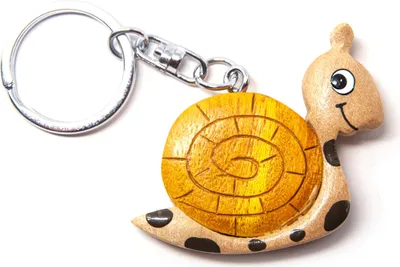 Immagine prodotto di Portachiavi in legno - lumaca
