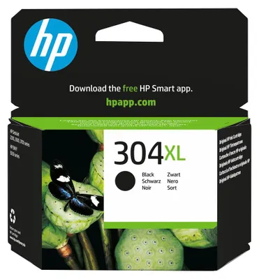 Produktbild von HP 304XL Schwarz Original Tintenpatrone, Hoch, Schwarz, Tinte auf Pigmentbasis, 5,5 ml, 1 Stück(e), 300 Seiten