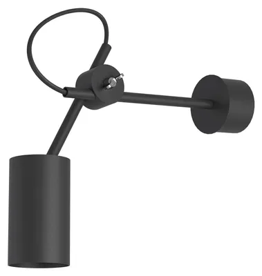 Produktbild von Vintage Wandspot EYE Schwarz Metall Modern GU10 Wandlampe Wohnzimmer Schlafzimmer