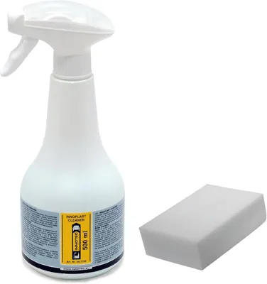 Immagine prodotto di Innotec Innoplast Cleaner Rimuovi ruggine superficiale - rimuove ruggine superficiale, nicotina, grasso, sporco - Innoplast Cleaner 500 ml con spugna per la pulizia - Senza silicone