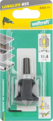 Immagine prodotto di Fresa HSS, diametro fino a 16,5 mm, WOLFCRAFT 4391000