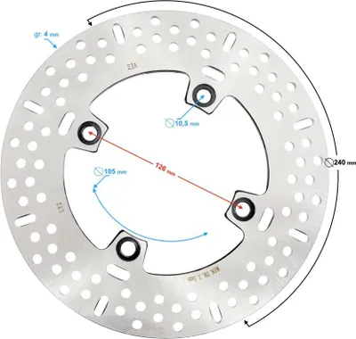 Immagine prodotto di Disco freno posteriore Stratos 125