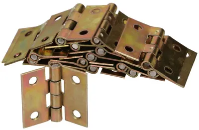 Productafbeelding van KOTARBAU - Meubelscharnier 20 x 25 mm – Gerolde verzinkte scharnieren voor deuren, kasten en koffers – Zware deur- en meubelscharnieren (100 stuks)