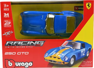 Obrázok produktu pre Bburago Model 1:24 Ferrari Racing 250 GTO niebieski