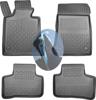 Produktbild von Z518695 TPE-Gummifußmatten kompatibel mit  Mercedes GLK-Klasse Innovationspaket X204 Steilheck Geländewagen SUV 5-türer 2008-2012