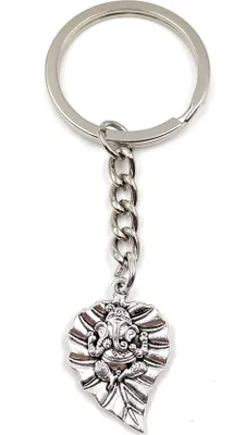 Image de Onwomania Porte-clés - "Dieu Eléphant Eléphant Inde" - Porte-bonheur en métal idéal comme cadeau par ex. pour le meilleur ami, la meilleure amie, maman