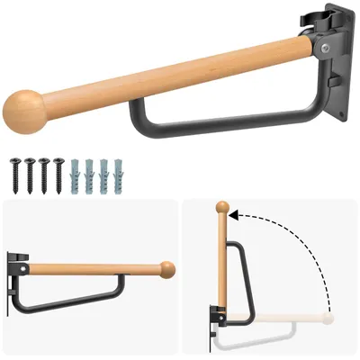 Produktbild von Faltbare Toilettenstützen für Senioren, zur Wandmontage, Sicherheitsstütze