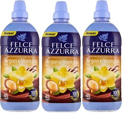 Produktbild von Felce Azzurra Paglieri Weichspüler konzentrierte Formel Argan & Vaniglia 3 x 900 ml