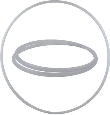 Produktbild von Faltbarer Hula Hoop, HDPE-20mm, Weiss (milchig), Ø105 cm