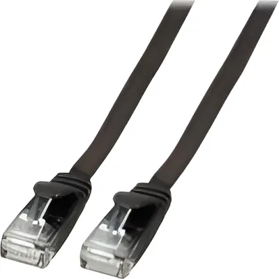 Produktbild von EFB Elektronik K8107SW.1,5, 1,5 m, Cat6a, U/UTP (UTP), RJ-45, RJ-45, Schwarz