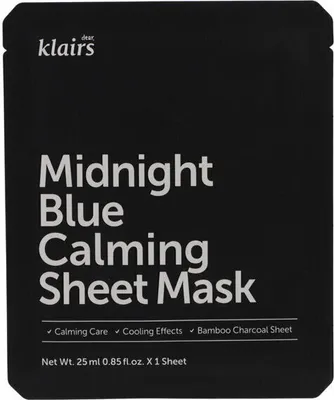 Obrázok produktu pre KLAIRS Midnight Blue Calming Sheet Mask 25 ml