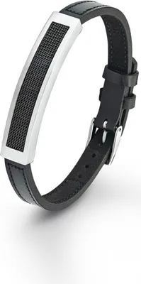 Produktbild von s.Oliver Jewel Herren Armband Leder Edelstahl SO864/1 - 437813