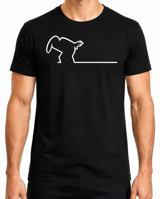 Imagen del producto de Camiseta para hombre, diseño "Linea Balum Strichmännchen Osvaldo Cartoon Retro Cavandoli", color , talla M