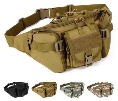 Produktbild von Tactical Waist Pack Hüfttasche Outdoor Militär Braun S Nylon