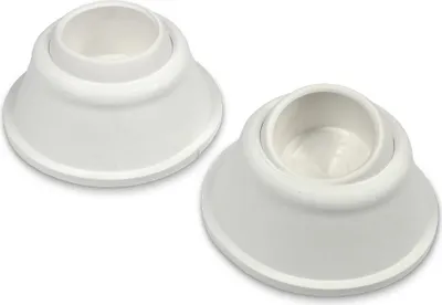 Produktbild von Fuß für Hochbeckenleiter mit Kugel 43mm weiß (2 Stk.)