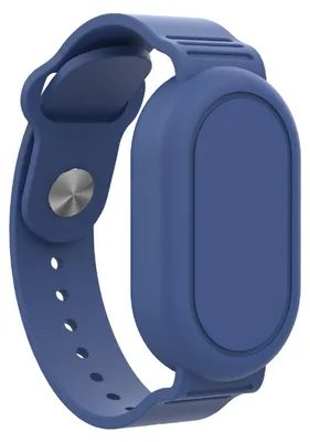 Produktbild von Für Samsung Galaxy SmartTag 2 Wasserdichtes Silikon Armband Schutzhülle Blau