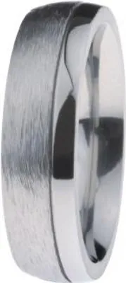 Produktbild von Damen Ring aus Edelstahl in Silber, Uni-Ausführung, klares und elegantes Design