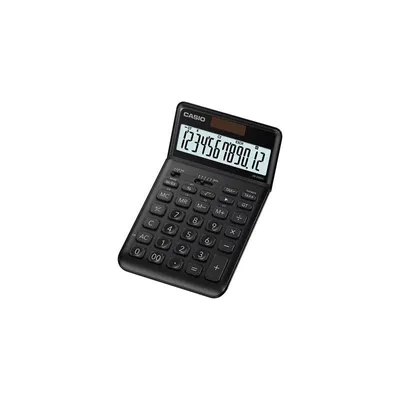 Produktbild von Casio JW-200SC-BK, Desktop, Einfacher Taschenrechner, 12 Ziffern, Display klappbar, Batterie/Solar, Schwarz