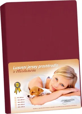 Produktbild von Jersey LUX - 140x200 cm - Burgunderrot