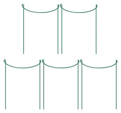 Produktbild von Pflanzenstützen, halbrunde Metallpfähle, Pfingstrosenkäfige und -stützen, Gartenpflanzenringe für drinnen und draußen, Tomaten, Hortensien